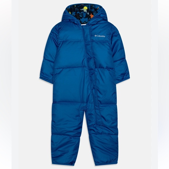 [12-18M]Columbia Starry Night Blue Snowsuit Down Filled - Picture 1 of 7